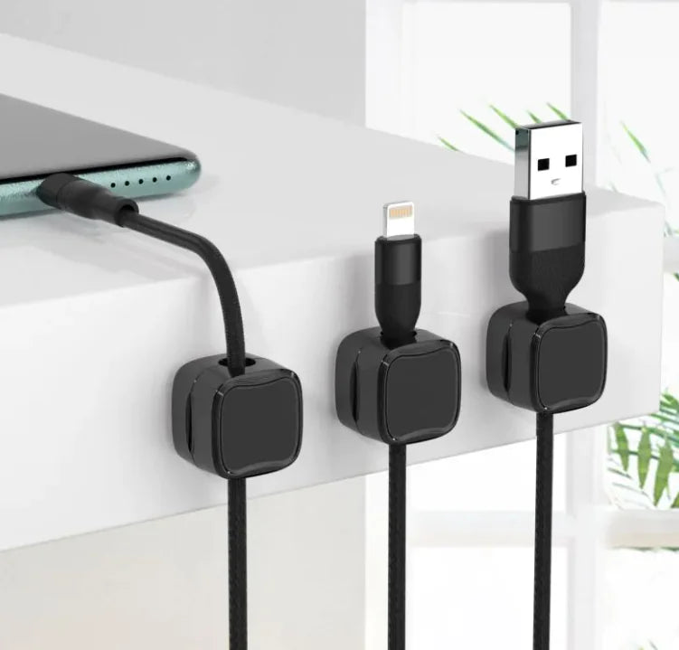 Magnetic Cable Organizer Set- Tangle-Free Clips for Chargers & Cords